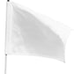 White flag on a white background